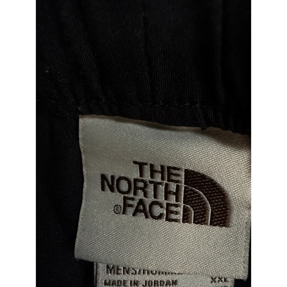 The North Face Mens Black Cargo Shorts XXL Elastic Waist Hiking Utility Shorts